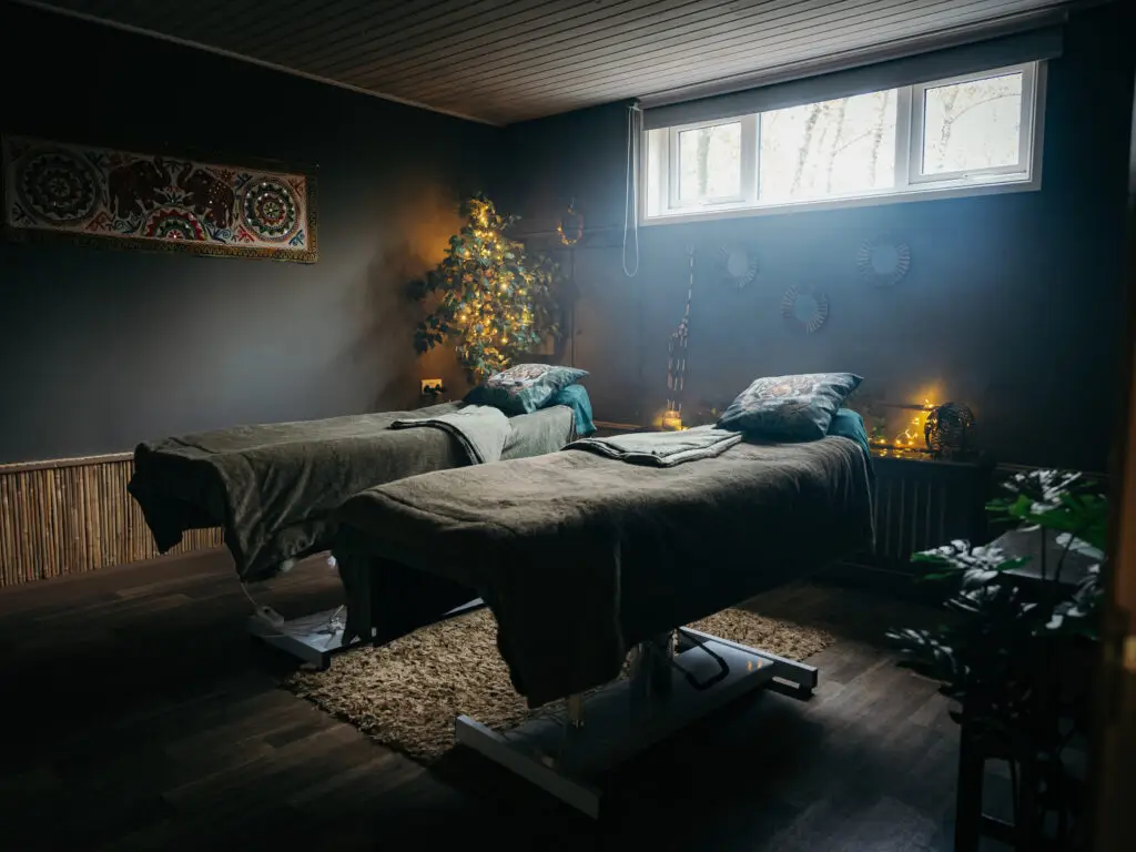 Thai yoga massage stretches and releases; Swedish massage soothes and relaxes — two very different treatments.