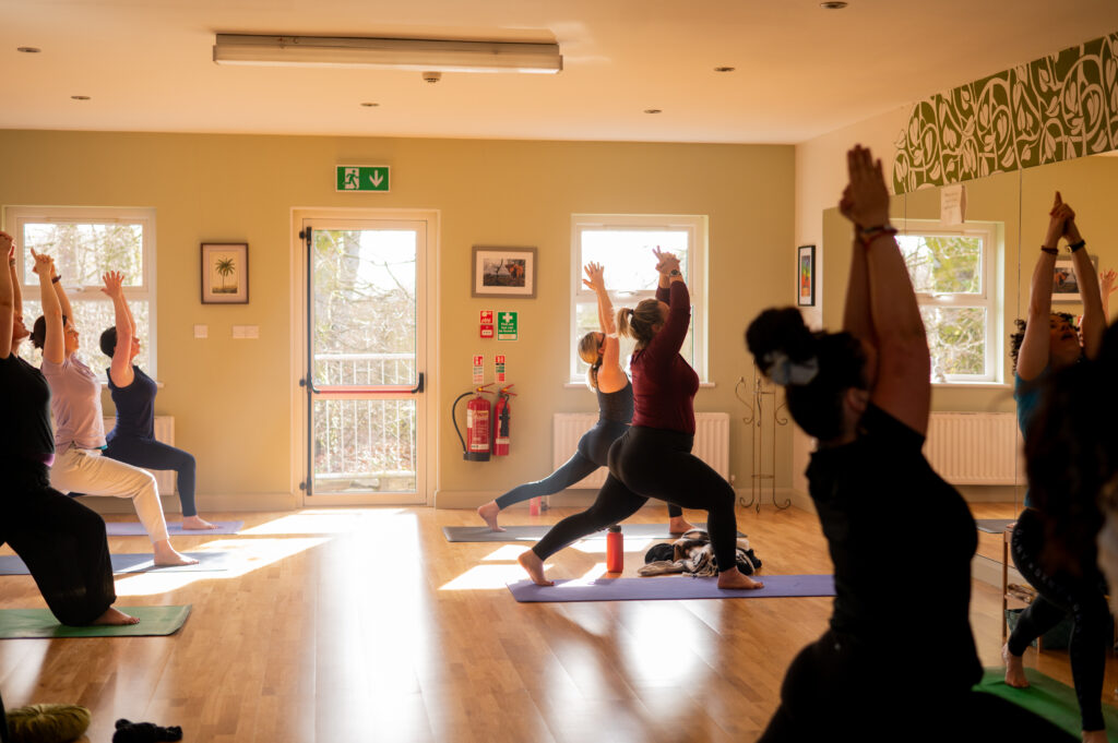 Yoga Omagh a class in session at Orba Yoga Retreat and Health Spa, Co. Tyrone